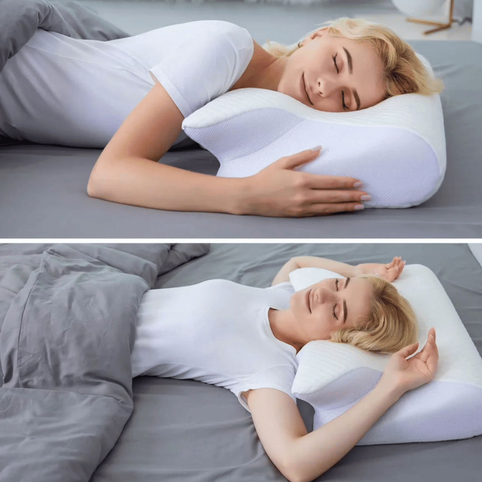 ESSTEEM™ Memory Foam Nekkussen – Eindelijk pijnvrij en uitgerust wakker worden!